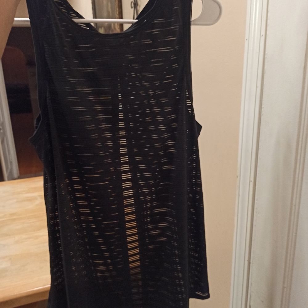 Lululemon Women's Meet Halfway Tank*Striped Black Size 8 - Picture 5 of 16